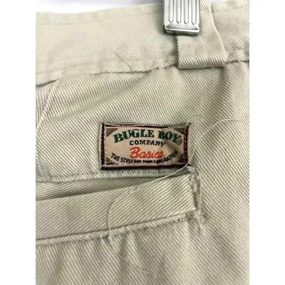 VTG Tan Khaki Bugle Boy Pleated Pants 34 X 29 Men's Slacks - Picture 10 of 10